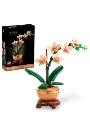 LEGO ® Botanicals Mini Orkide 10343 - Yetişkinler için Dekoratif Çiçek Yapım Seti (274 Parça)