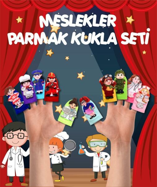 MESLEKLER 10 LU PARMAK KUKLA