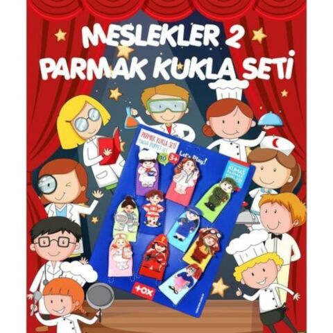 Meslekler 10'lu Parmak Kukla