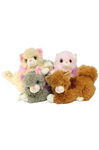 Miyavlayan Sesli Kedi Peluş Oyuncak 25 Cm 1 Adet