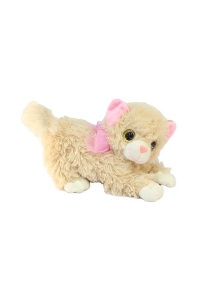 Miyavlayan Sesli Kedi Peluş Oyuncak 25 Cm 1 Adet