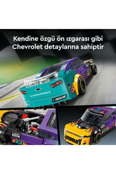 LEGO ® Speed Champions NASCAR® Next Gen Chevrolet Camaro ZL1 76935 – 9 Yaş ve Üzeri Yapım Seti (328P)