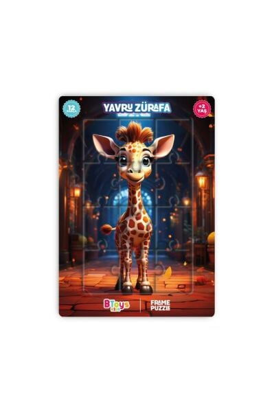 Yavru Zürafa - Frame Puzzle