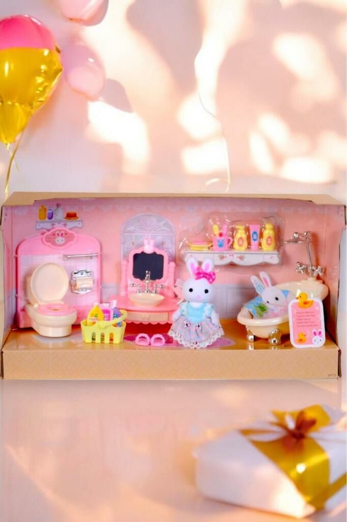 Mini Tavşan Ailesi BÜyük Banyo Set