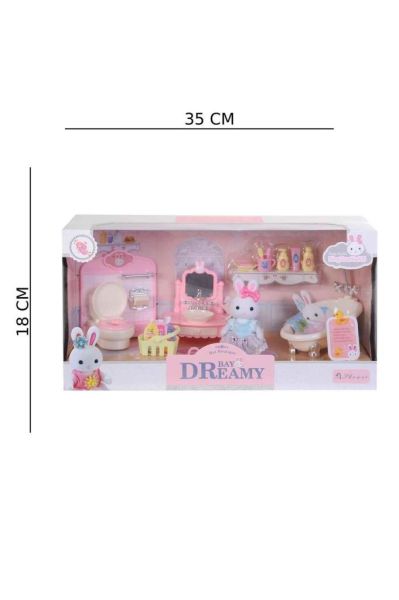 Mini Tavşan Ailesi BÜyük Banyo Set