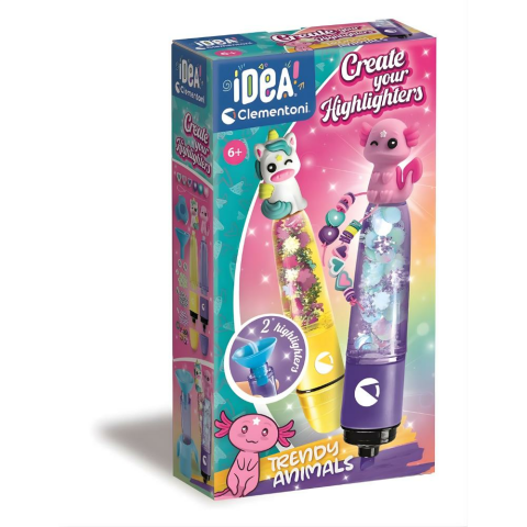 Clementoni Fosforlu Kalem ve Taş Seti - Sevimli Hayvanlar