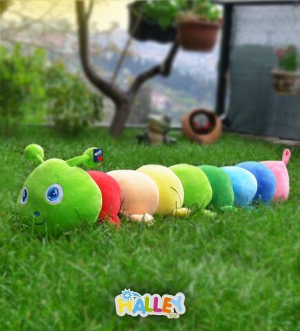 Renkli Peluş Tırtıl 90 Cm 62508