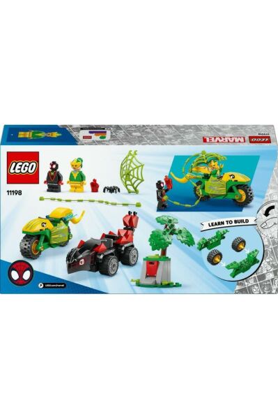 LEGO ® Marvel Spidey ve İnanılmaz Arkadaşları Spin ve Electro Dinozor Aracı Takibi 11198–Set( 124P)