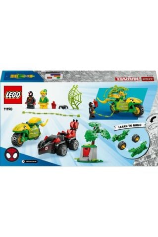 LEGO ® Marvel Spidey ve İnanılmaz Arkadaşları Spin ve Electro Dinozor Aracı Takibi 11198–Set( 124P)