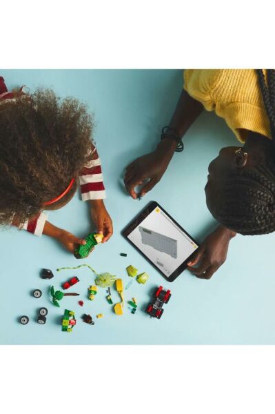 LEGO ® Marvel Spidey ve İnanılmaz Arkadaşları Spin ve Electro Dinozor Aracı Takibi 11198–Set( 124P)