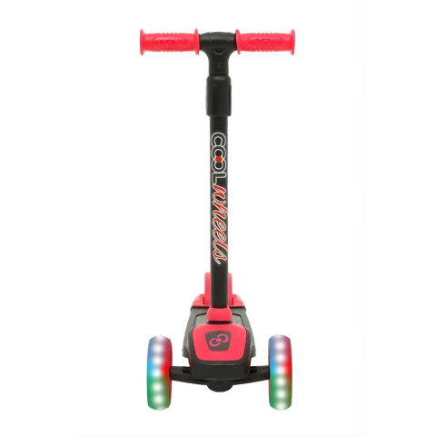 Cool Wheels Led Işıklı 3 Tekerlekli Yükseklik Ayarlı Pembe Twist Scooter