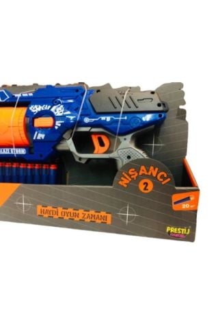 Yumuşak Sünger Köpük Mermi Atan Nişancı 2 Silah Tabanca