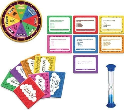 Laço Kids Bilgi Çarkı Eğitici Ve Eğlenceli Kutu Oyunu