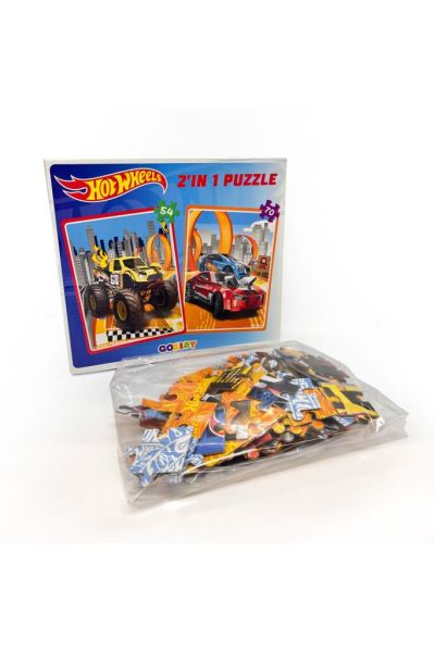 Hot Wheels 2' IN 1 Puzzle
