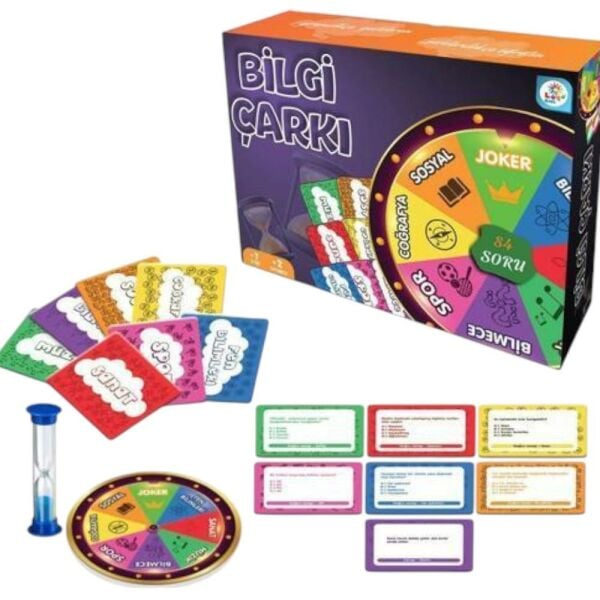 Laço Kids Bilgi Çarkı Eğitici Ve Eğlenceli Kutu Oyunu