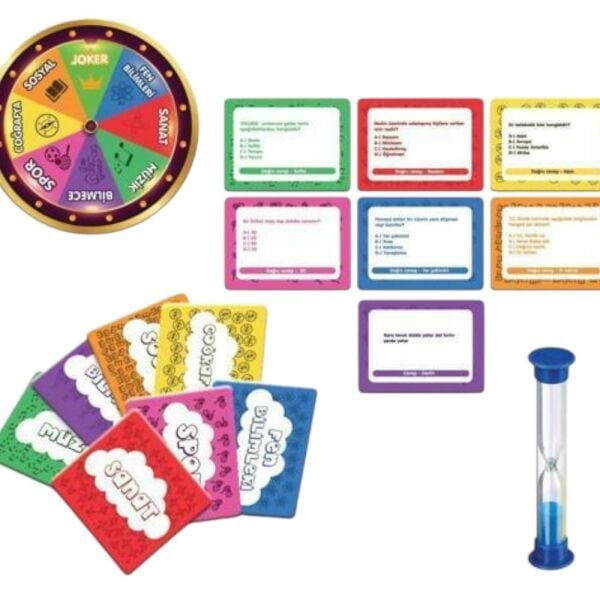 Laço Kids Bilgi Çarkı Eğitici Ve Eğlenceli Kutu Oyunu