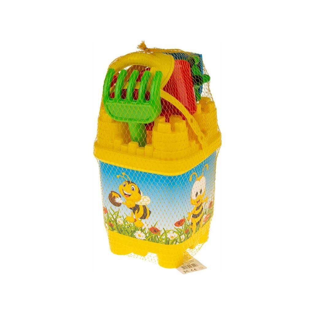 Mavi Büyük Boy Kale Kum Kovası Seti Deniz Plaj Oyuncakları