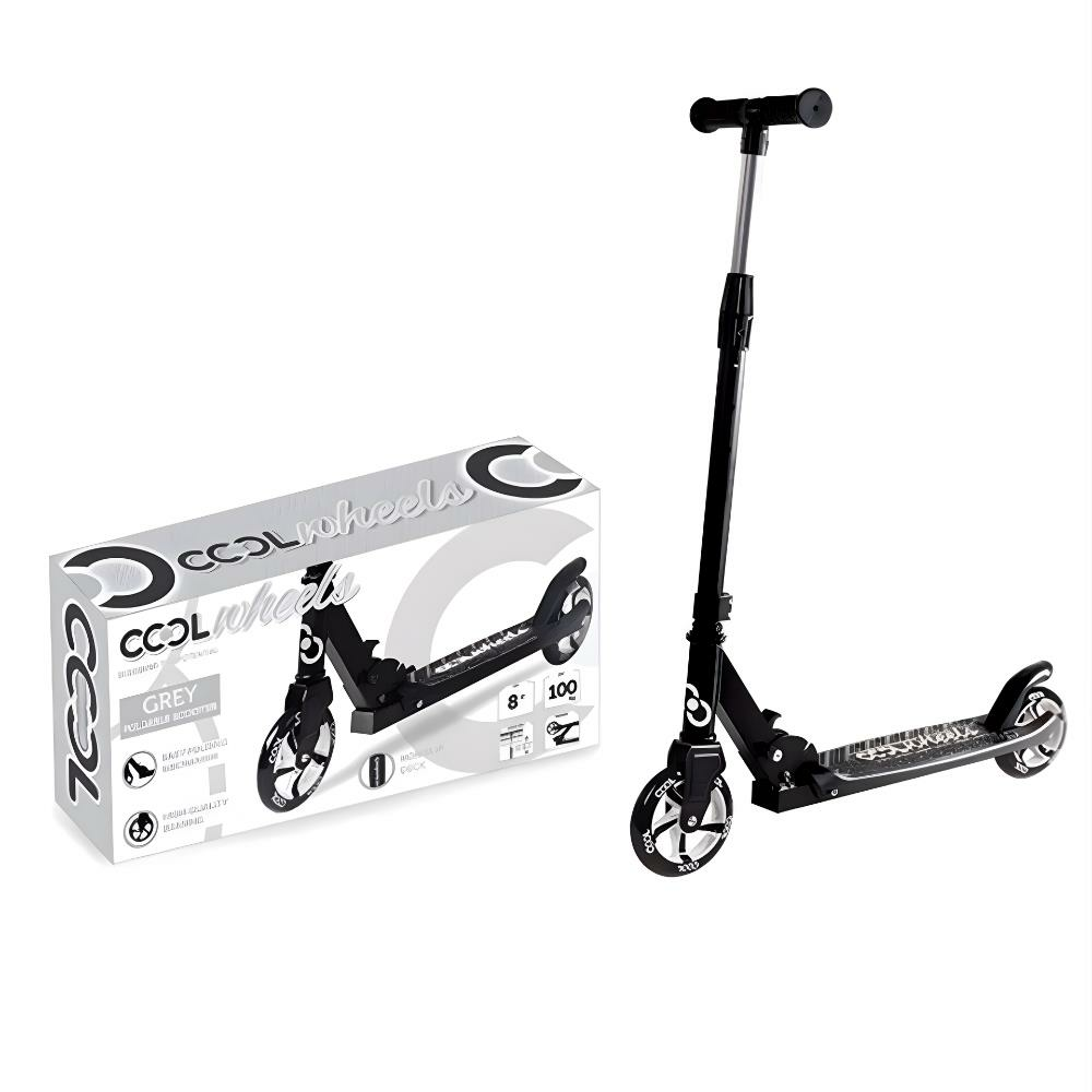 Furkan Toys Cool Direksiyon Katlanır Scooter Yükseklik Ayarlı Çocuk Scooter Gri 8+