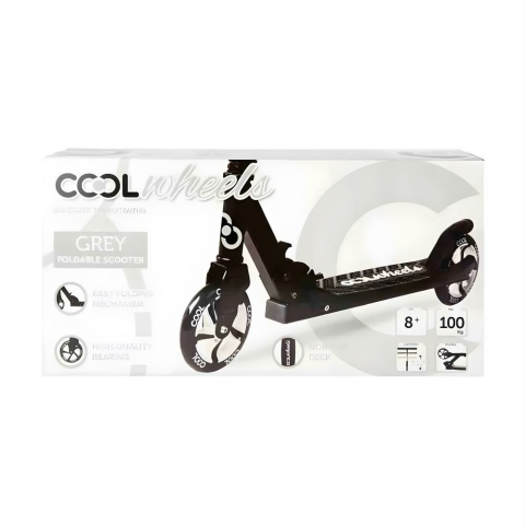 Furkan Toys Cool Direksiyon Katlanır Scooter Yükseklik Ayarlı Çocuk Scooter Gri 8+