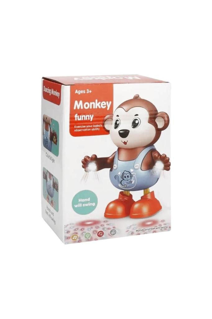 Pilli Işıklı Dans Eden Maymun Oyuncak