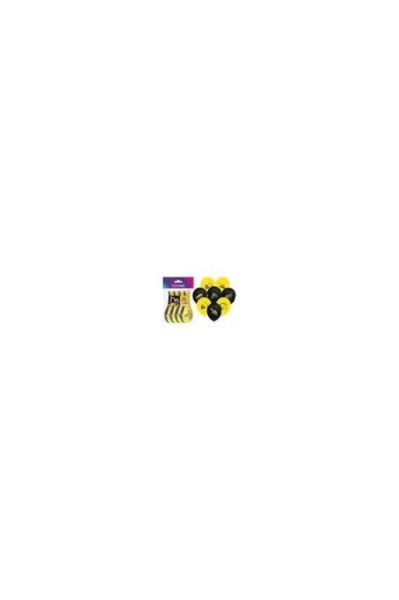 Balon 4+1 İnşaat Baskılı 12'' 8 Li