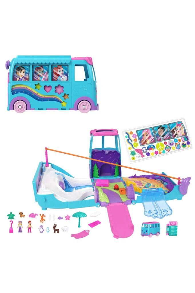 Polly Pocket Hayvancıkların Karavan Macerası Oyun Seti | JCC22
