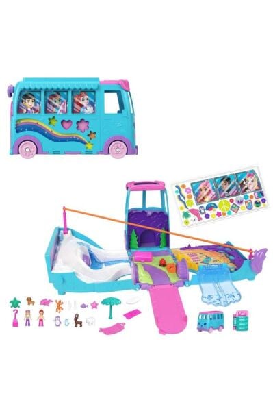 Polly Pocket Hayvancıkların Karavan Macerası Oyun Seti | JCC22