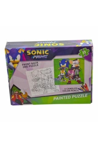 Sonic Boyamalı Puzzle