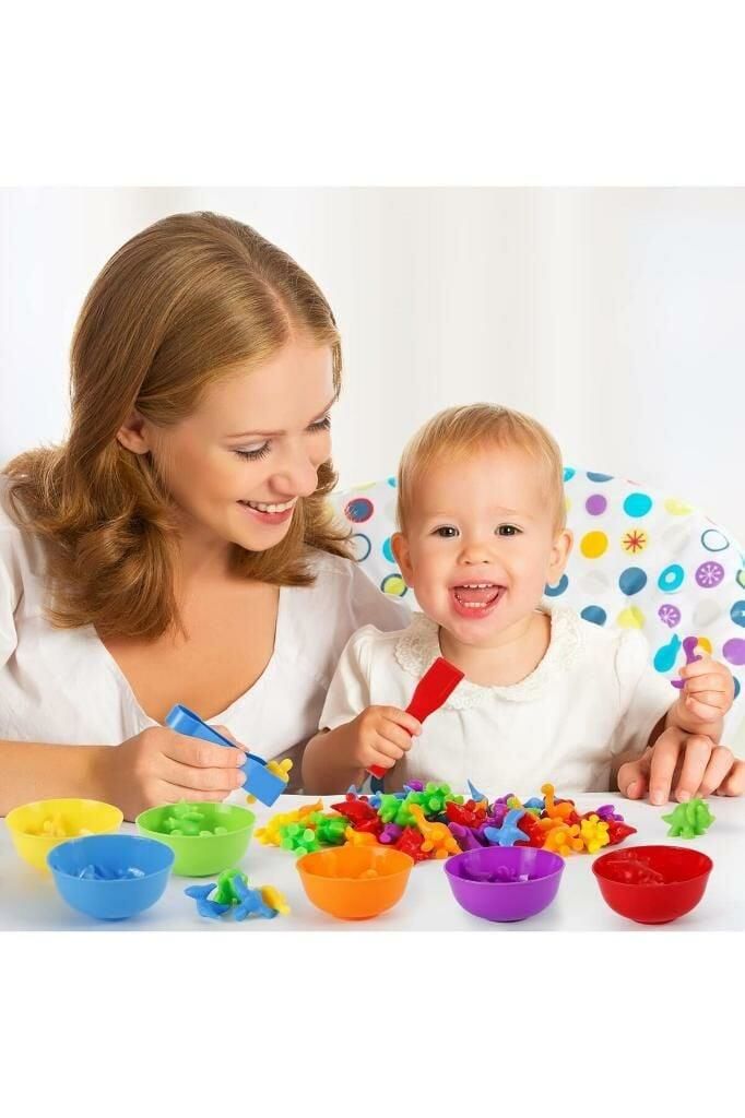 Eğitici Eğlenceli Sevimli Hayvanlar Aktarım Seti 45 Parça