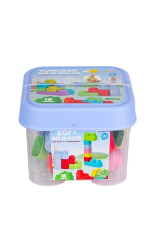 Yumuşak Big Bloklar Kova 18 Parça
