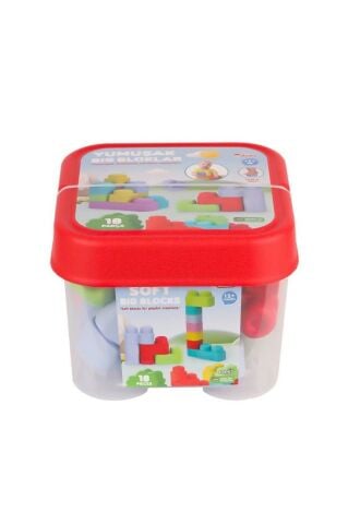 Yumuşak Big Bloklar Kova 18 Parça
