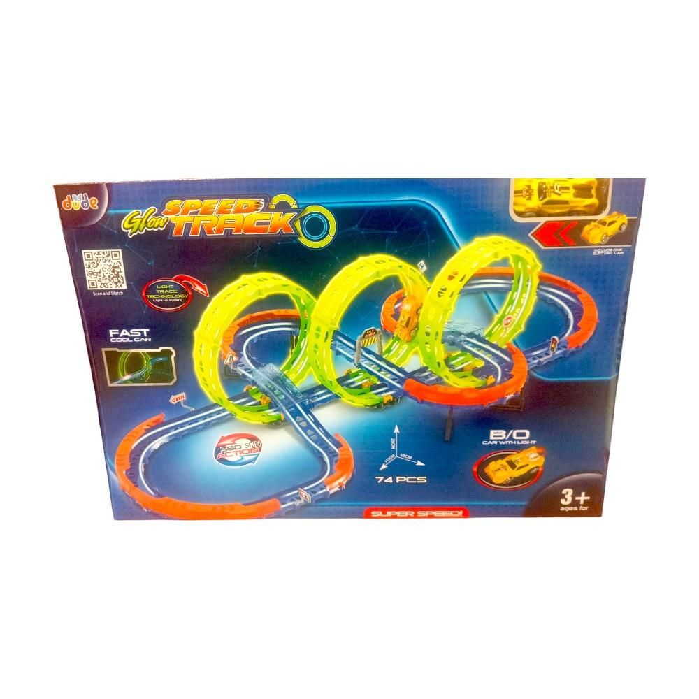 Şarjlı Fosforlu Racing Set 71 Parça