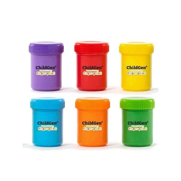 Süper Yıkanabilir Parmak Boya - 6’lı Set- 6X50Gr
