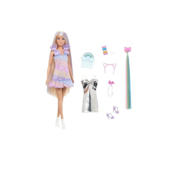 Barbie ® Upuzun Muhteşem Saçlı Bebekler-Saç Tasarım Oyun Seti | JCT72
