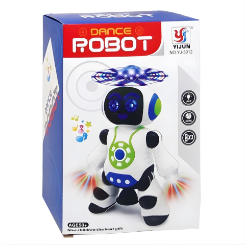 Pilli Işıklı Sesli Robot