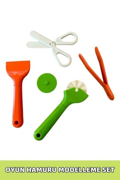 ChildGen Oyun Hamuru Premium Modelleme Seti (ROLLER, MAKAS, SPATULA, CIMBIZ)