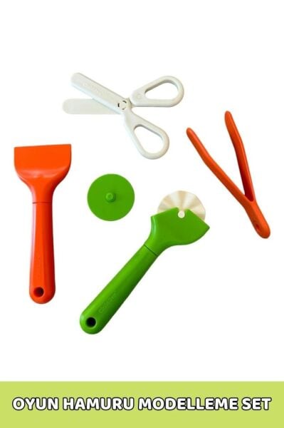 ChildGen Oyun Hamuru Premium Modelleme Seti (ROLLER, MAKAS, SPATULA, CIMBIZ)
