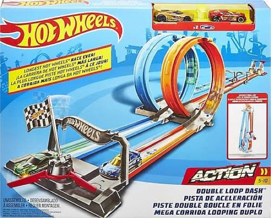 Hot Wheels Çift Çemberde Depar Pist Seti Gfh85