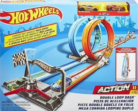 Hot Wheels Çift Çemberde Depar Pist Seti Gfh85