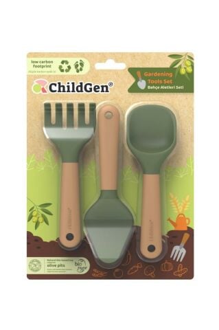 ChildGen Bahçe Aletleri Seti (TIRMIK-KÜREK-MALA)