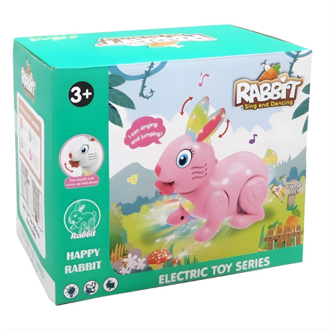 Pilli Sesli Işıklı Tavşan 8819A