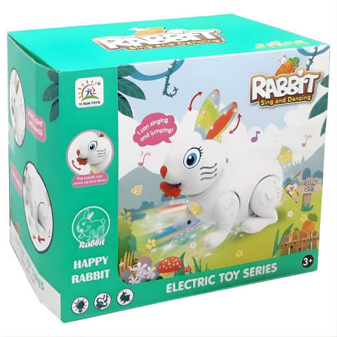 Pilli Sesli Işıklı Tavşan 8819A