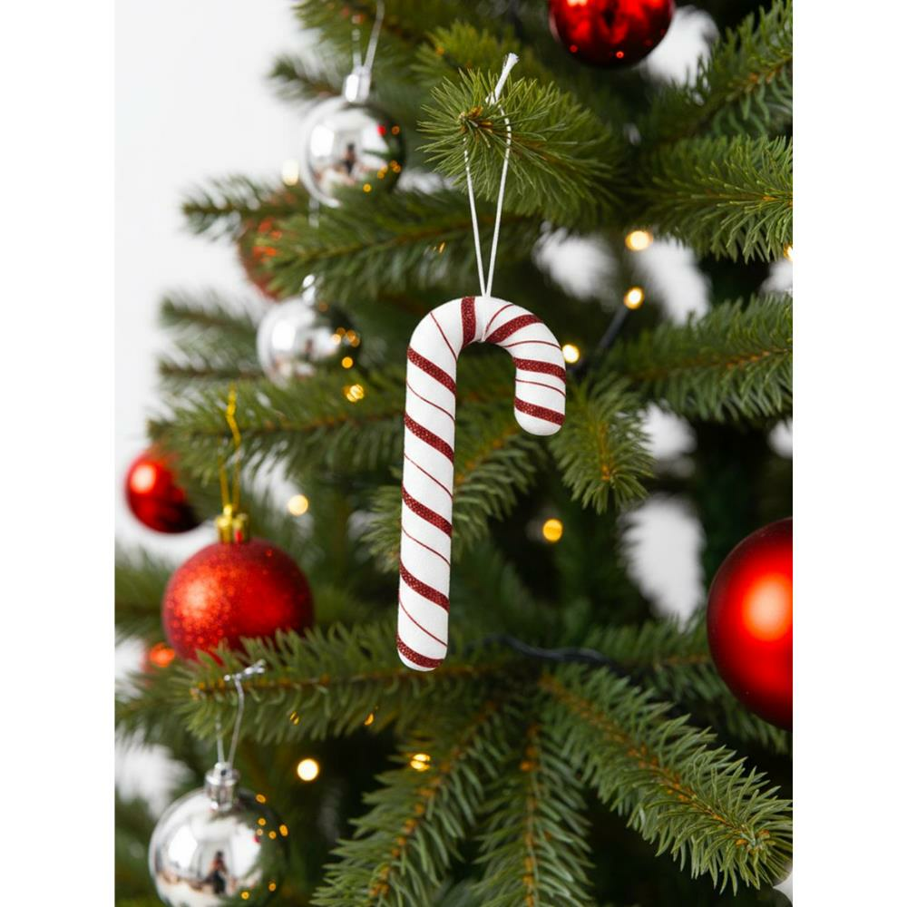 Yılbaşı Ağaç Süsü Baston Şeker Figürlü Dekoratif Süs 17 cm