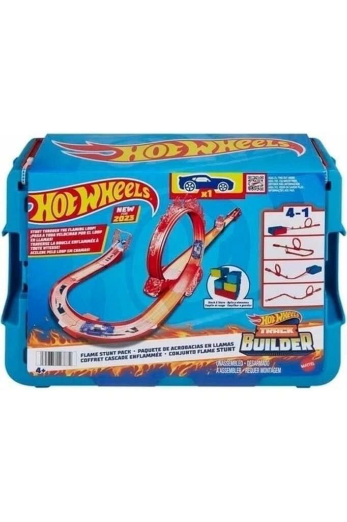 Hot Wheels Track Builder Alev Temalı Akrobasi Seti-hmc04
