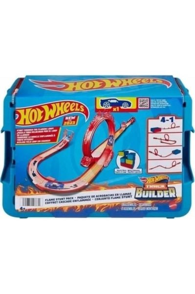 Hot Wheels Track Builder Alev Temalı Akrobasi Seti-hmc04