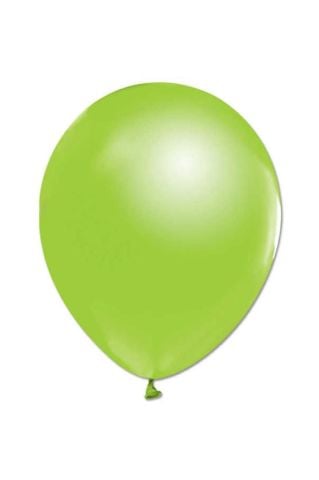 Açık Yeşil Renk Metalik Balon 100'lü
