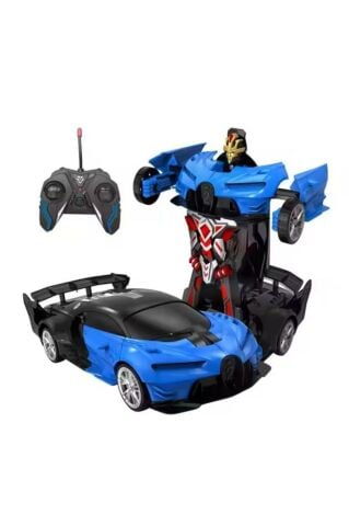 Kumandalı Robota Dönüşen Şarjlı 1/18 Bugatti Araba