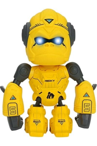 Çok Fonksiyonlu Eğlenceli Eğitici Metal Işıklı Sesli Goril Robot