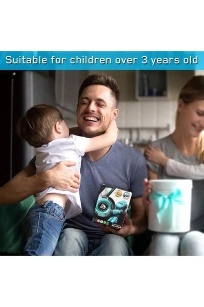 Çok Fonksiyonlu Eğlenceli Eğitici Metal Işıklı Sesli Goril Robot