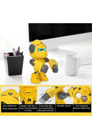 Çok Fonksiyonlu Eğlenceli Eğitici Metal Işıklı Sesli Goril Robot